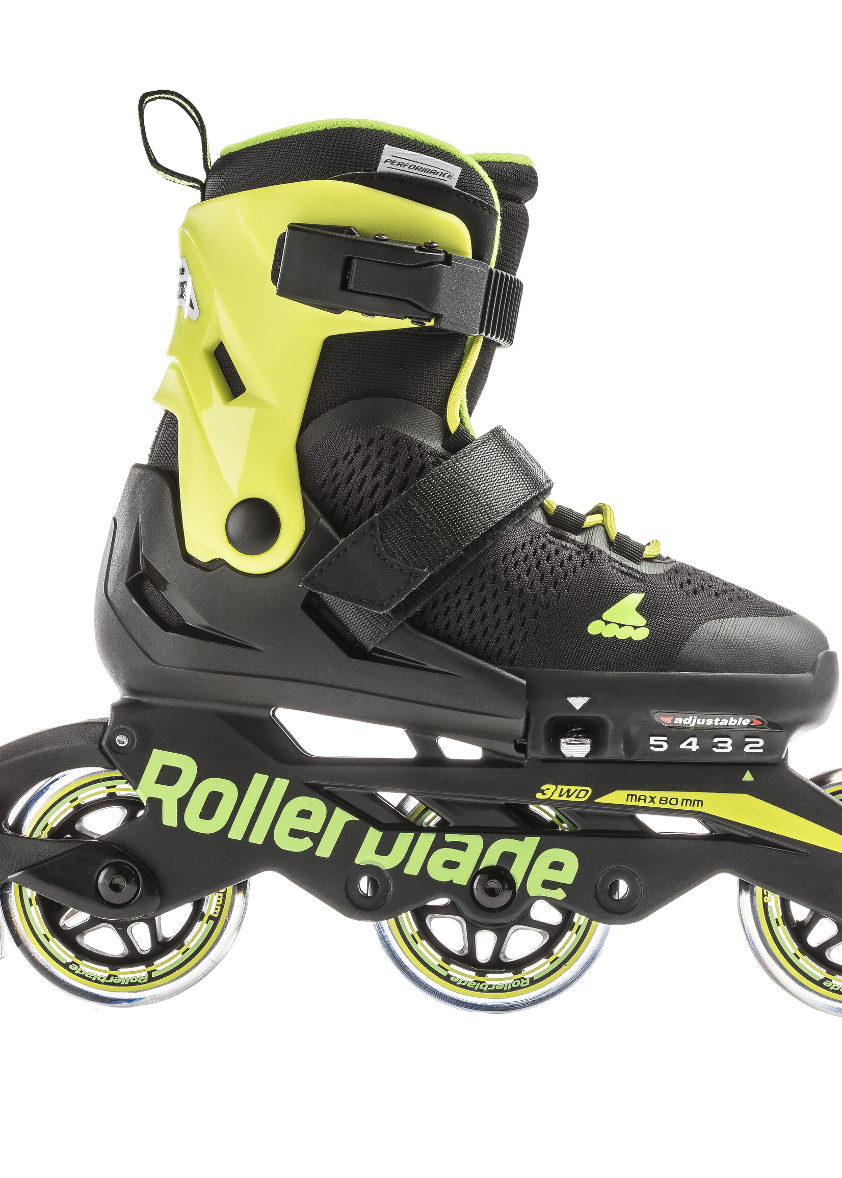 Rollerblade Microblade  Free 3WD (JR) Anthracite / Lime