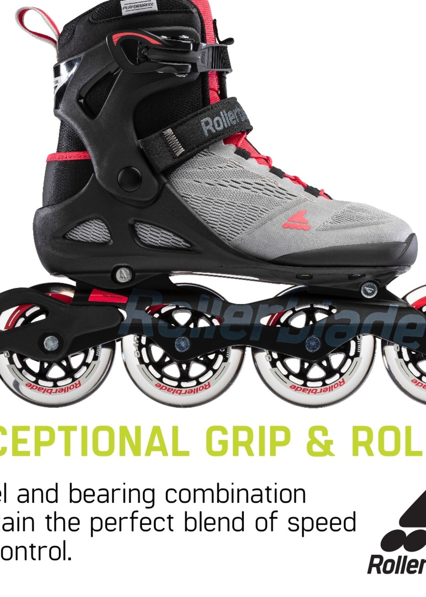 Rollerblade Macroblade 90 W Neutral-Grey / Paradise-Pink inline skates