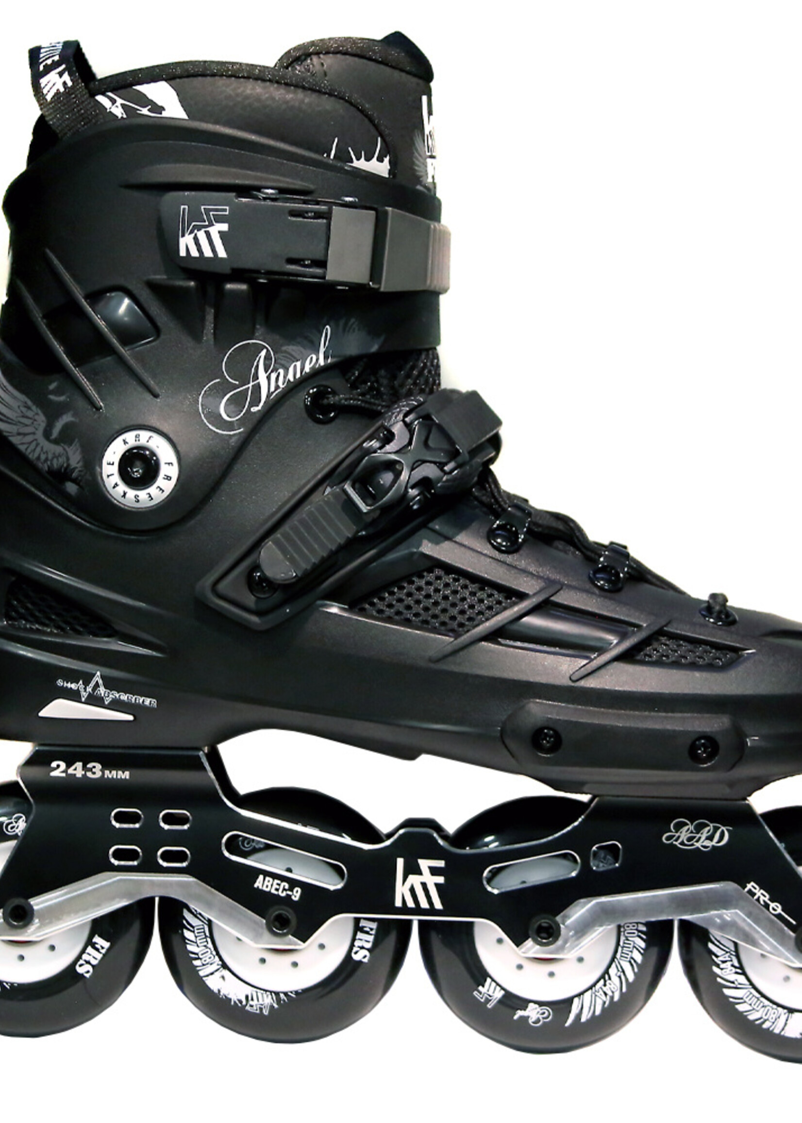 The New Urban Concept | KRF KRF Inline Freeskate Angel 4x80 Zwart