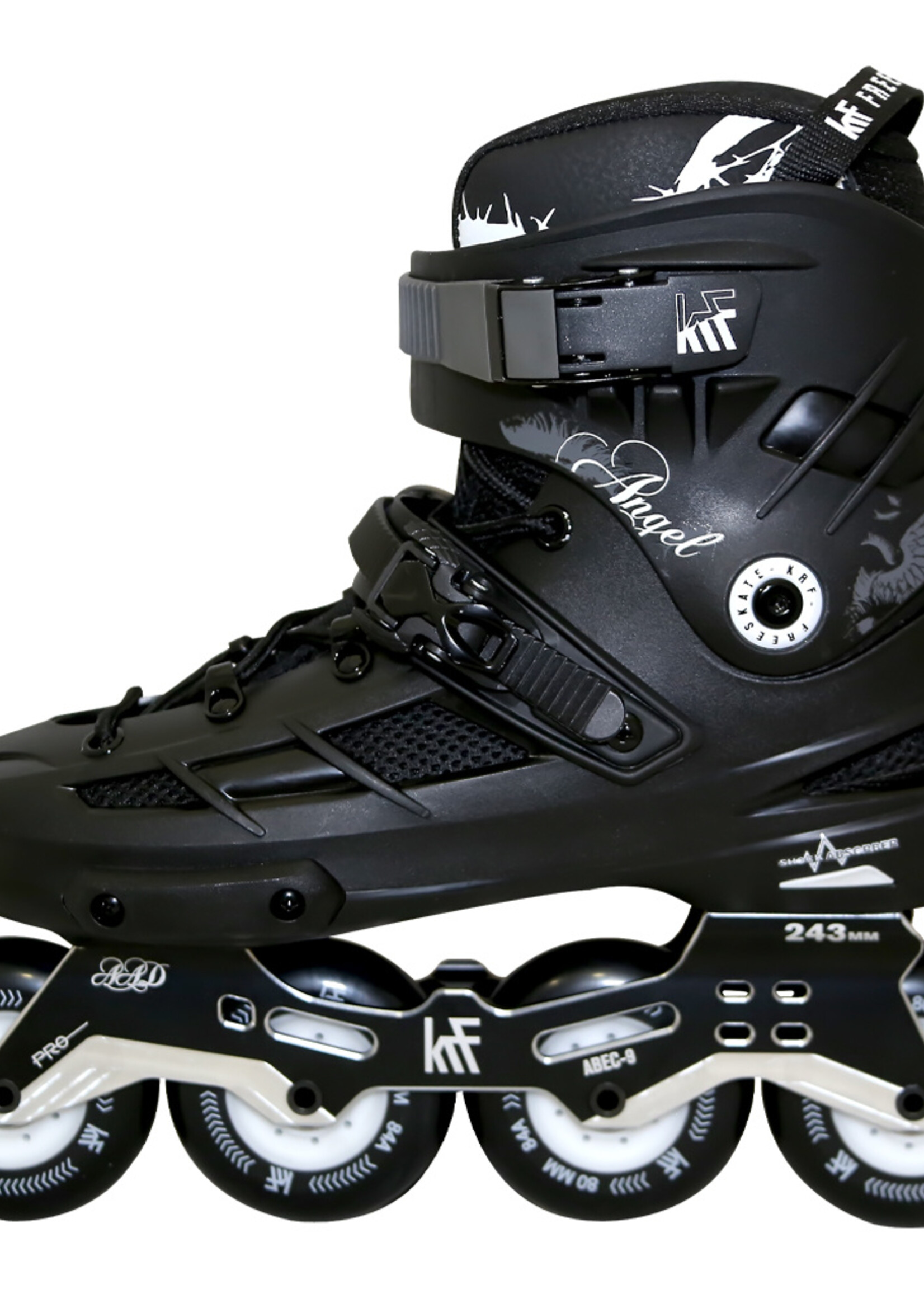 The New Urban Concept | KRF KRF Inline Freeskate Angel 4x80 Zwart