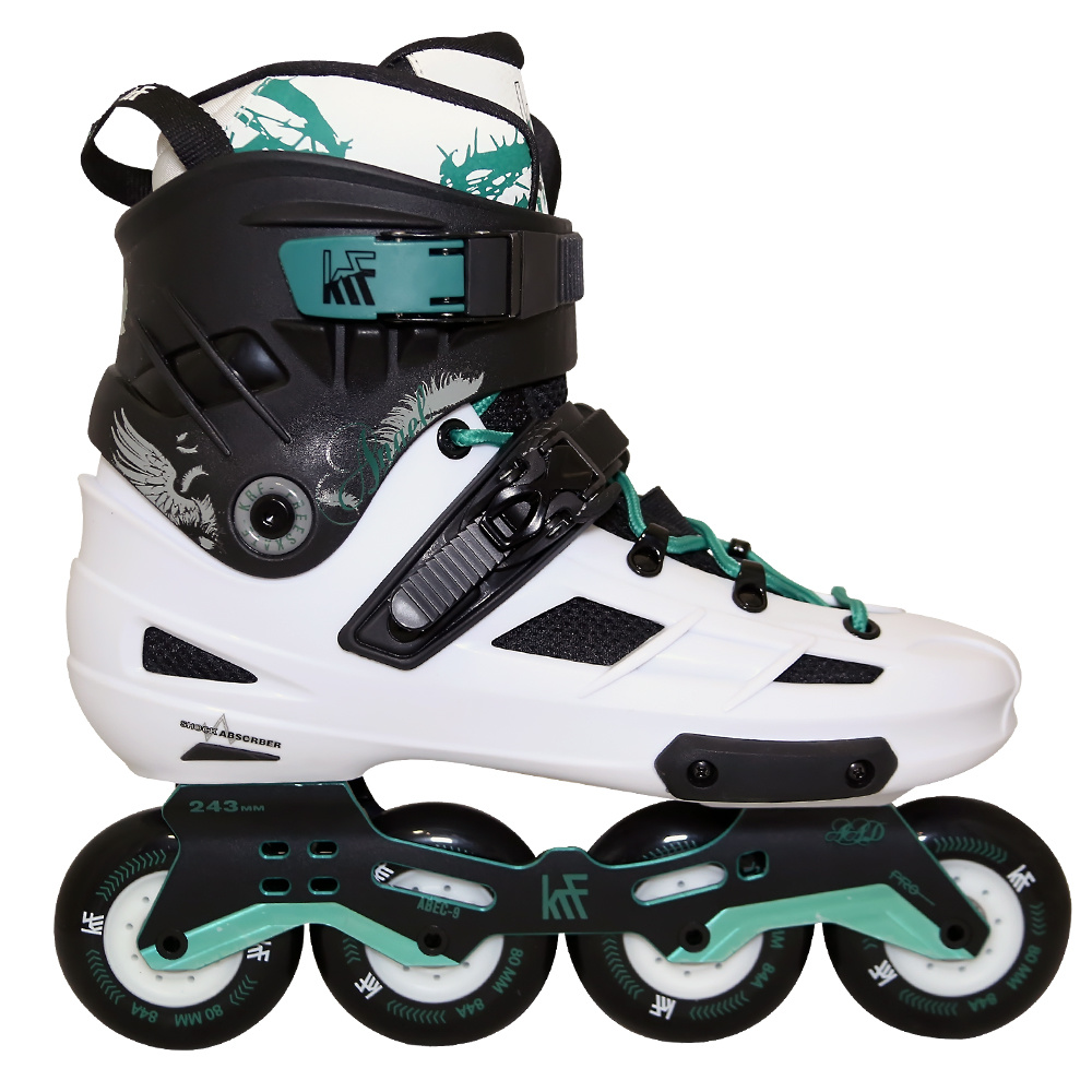 The New Urban Concept | KRF KRF Inline Freeskate Angel 4x80 Wit/Groen