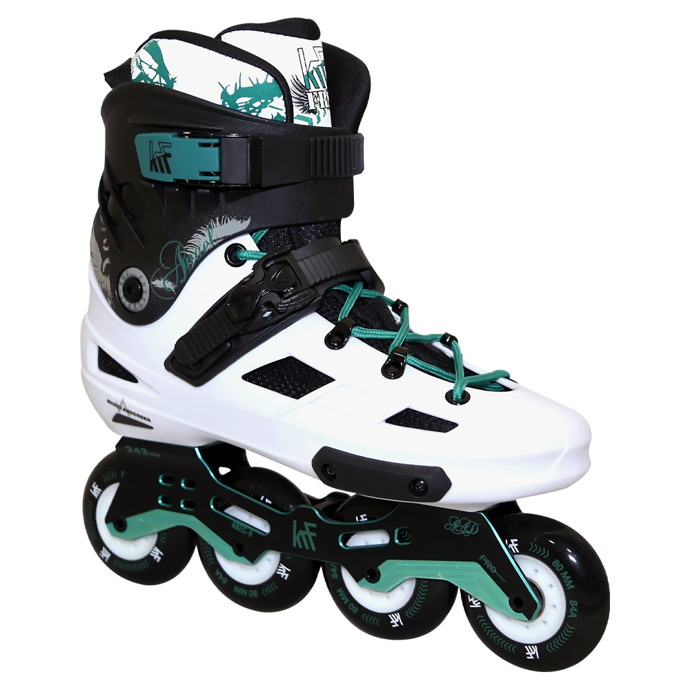 The New Urban Concept | KRF KRF Inline Freeskate Angel 4x80 Wit/Groen