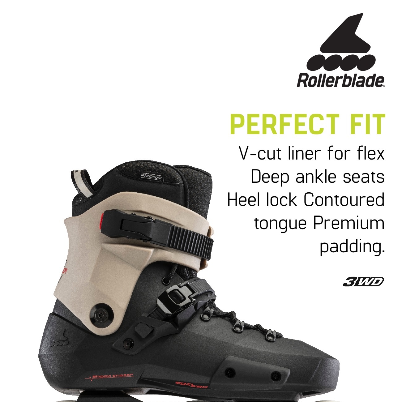 Rollerblade Twister Edge 110 3WD Black/Sand