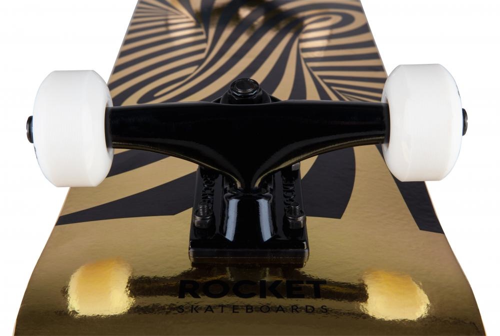 Rocket Rocket Complete Skateboard Twisted Foil Gold