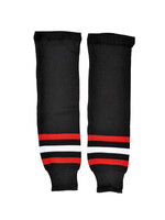 Bauer Sok Zwart/Rood/Wit