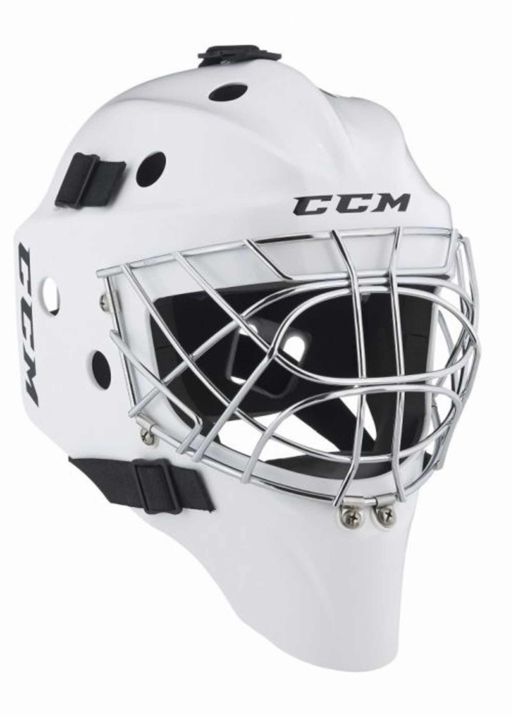 CCM CCM AXIS 1.5 Goalie Helm (SR) Gecertificeerd Wit