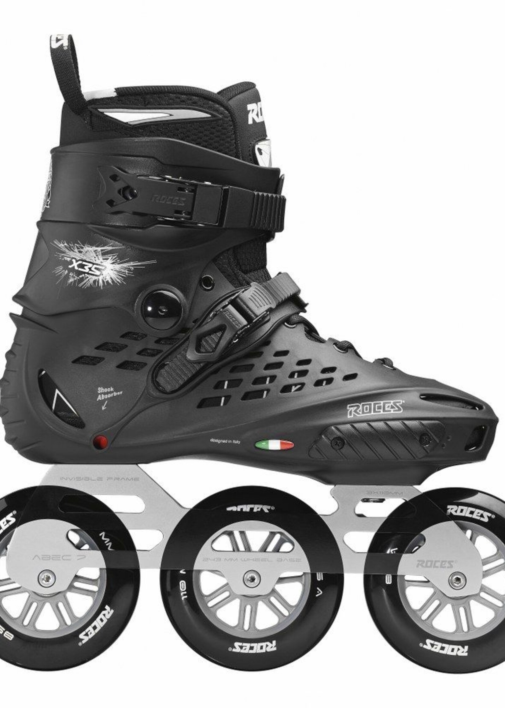 Roces Roces X35 TIF 3x110 Inlineskates Zwart