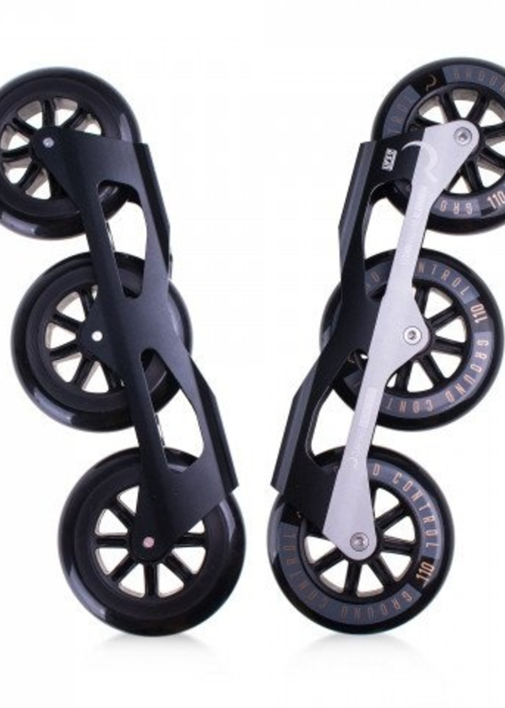 Ground Control GROUND CONTROL UFS TRI-SKATE V2 110MM - SILVER - COMPLETE INLINE SKATE FRAMES