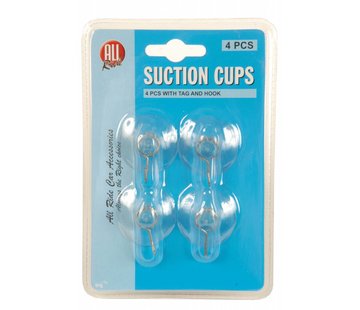 All Ride Suction cups 4 pieces with hook