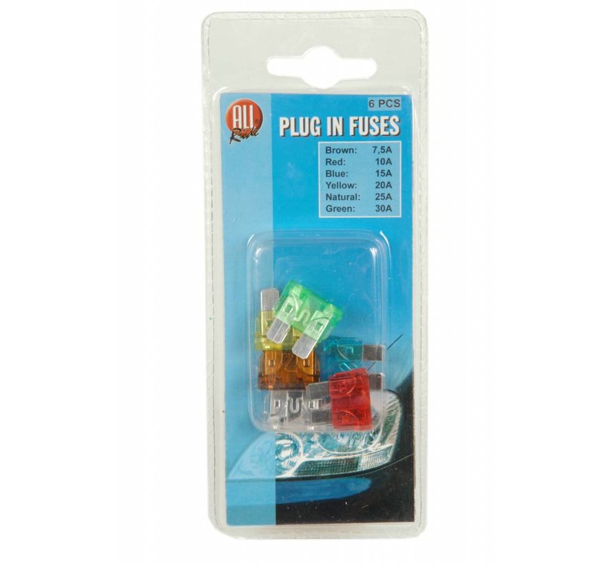 Plug in fuses 6pcs