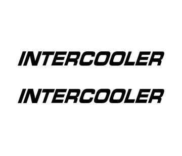 Intercooler sticker 2pcs inside