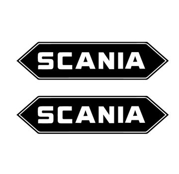 Scania sticker retro 2pcs outside