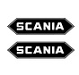 Scania sticker retro 2pcs outside