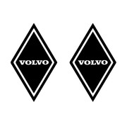 Sticker diamond Volvo 2pcs outside