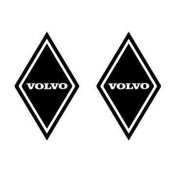 Sticker diamond Volvo 2pcs outside