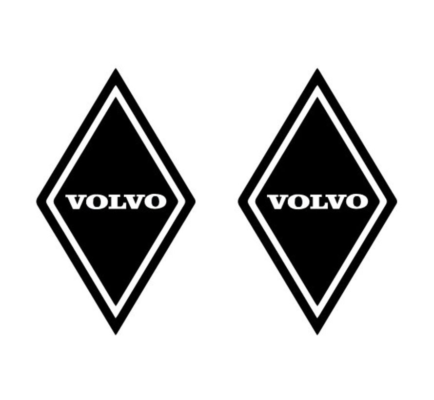 Sticker diamond Volvo 2pcs oustide