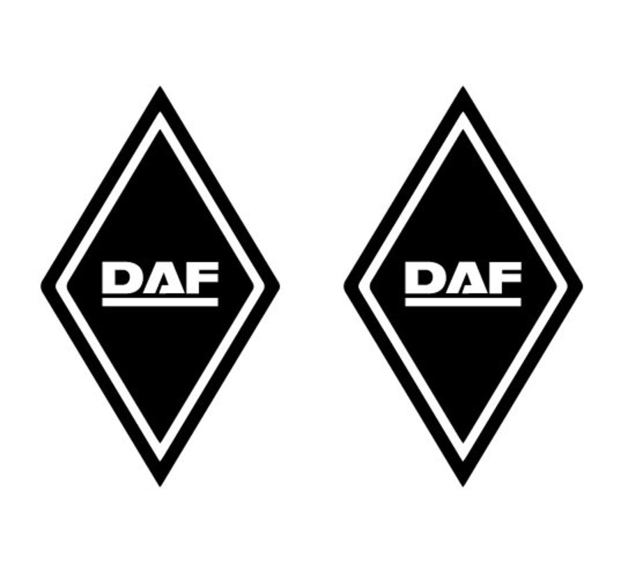 Sticker diamond DAF 2pcs outside