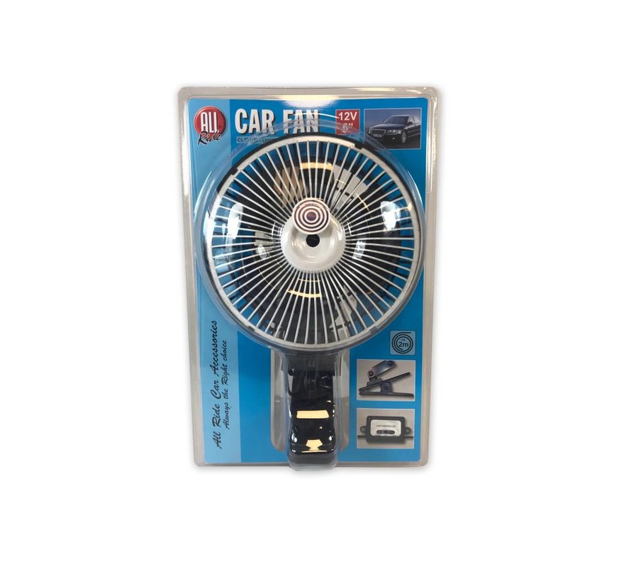 Ventilator 12V met klem 15cm