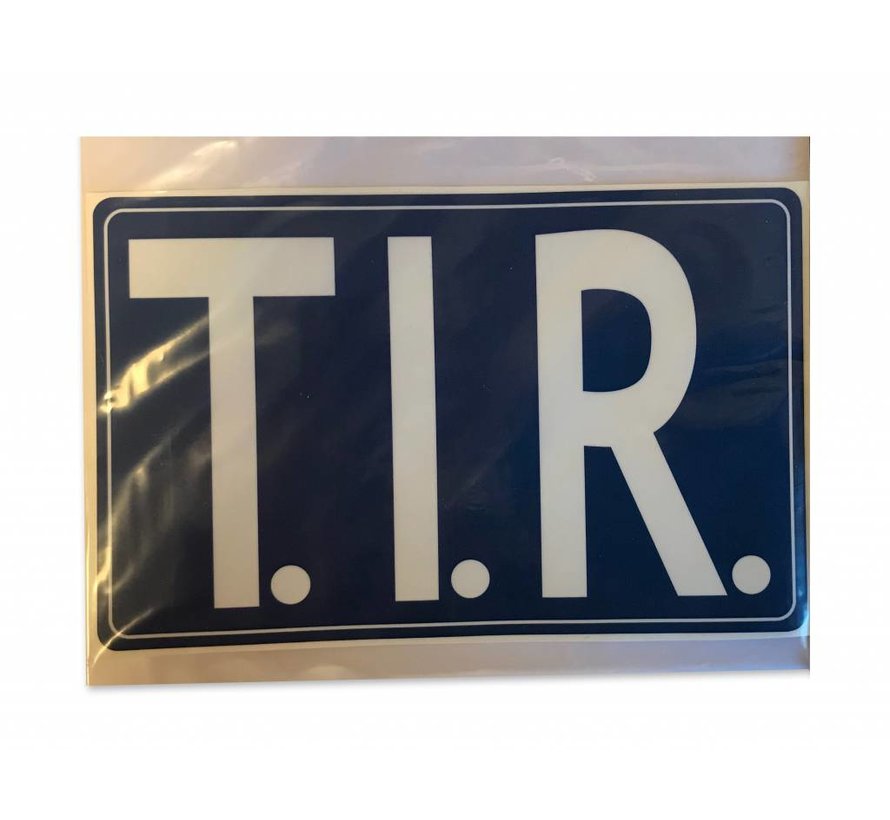 Sticker T.I.R