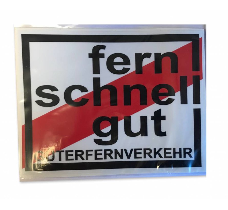 Sticker fern schnell gut