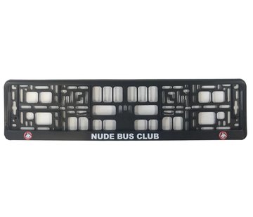 License plate holder Nude Bus