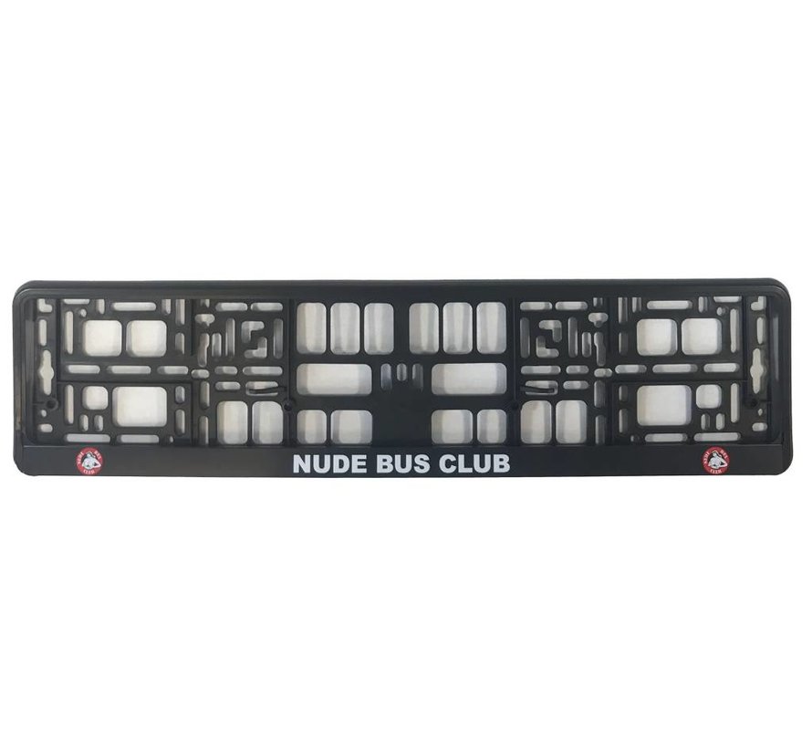 License plate holderNude Bus