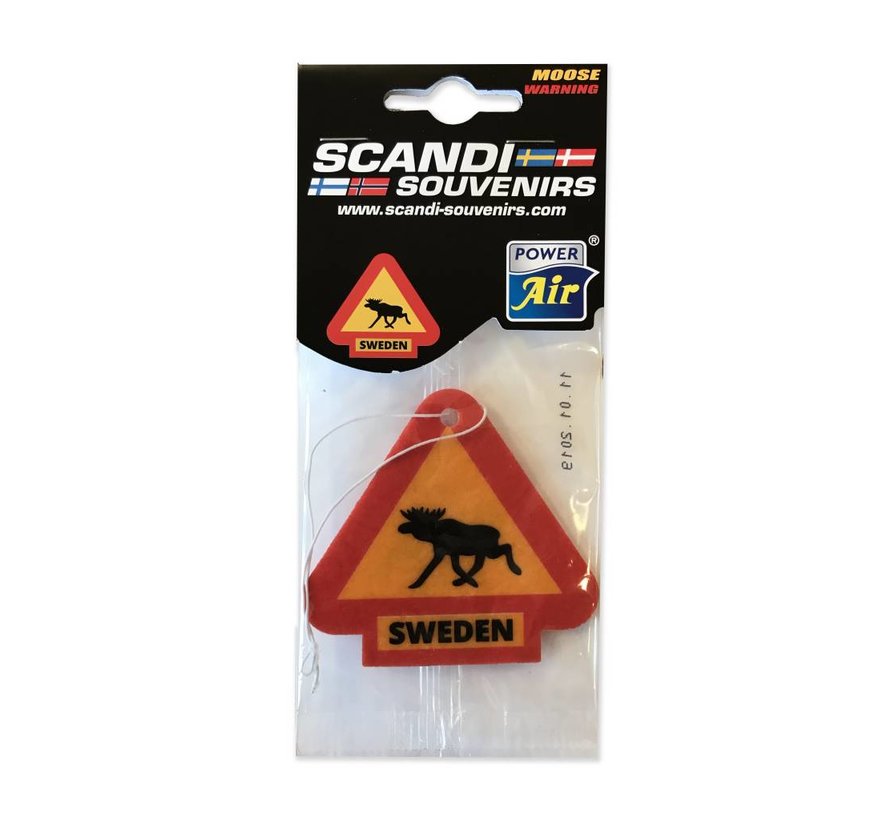 Air freshener Sweden Moose Warning