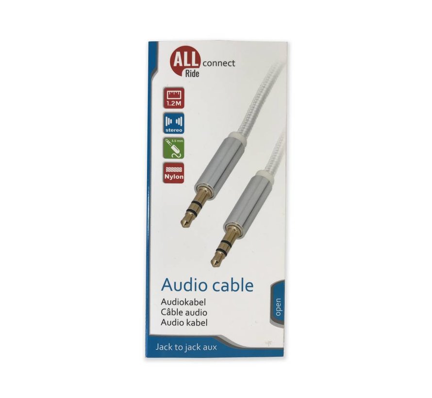 Audio cable (jack) 3.5mm nylon