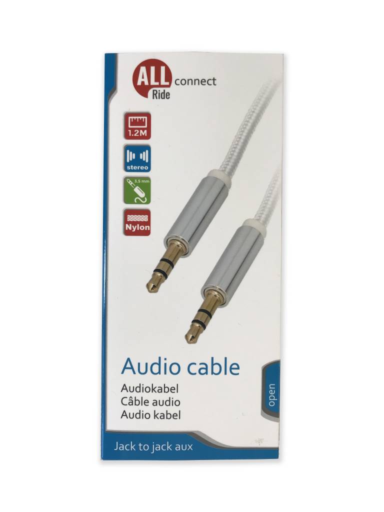 Audio cable (jack) 3.5mm nylon