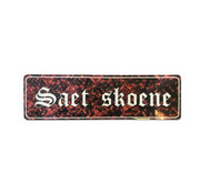 Sticker Saet Skoene - red