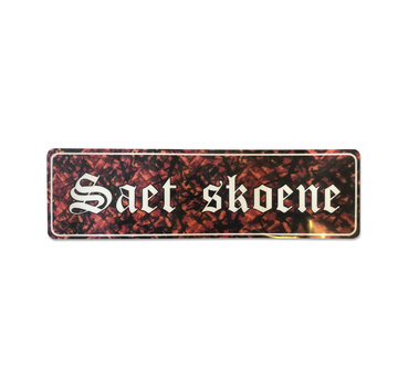 Sticker Saet Skoene - rood