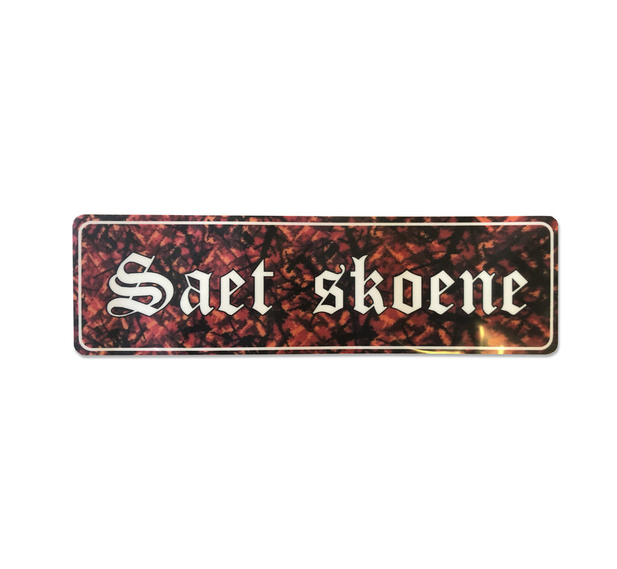 Sticker Saet Skoene - red