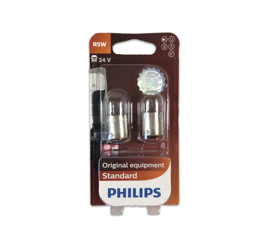 Philips 24V - 5W - BA15S - 2 stuks