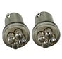 LED T10 BA9s vervangingslamp – 4 LEDs – 12V of 24V – blauw of wit