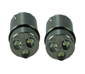 Quintezz LED BA15S/3 white 24V