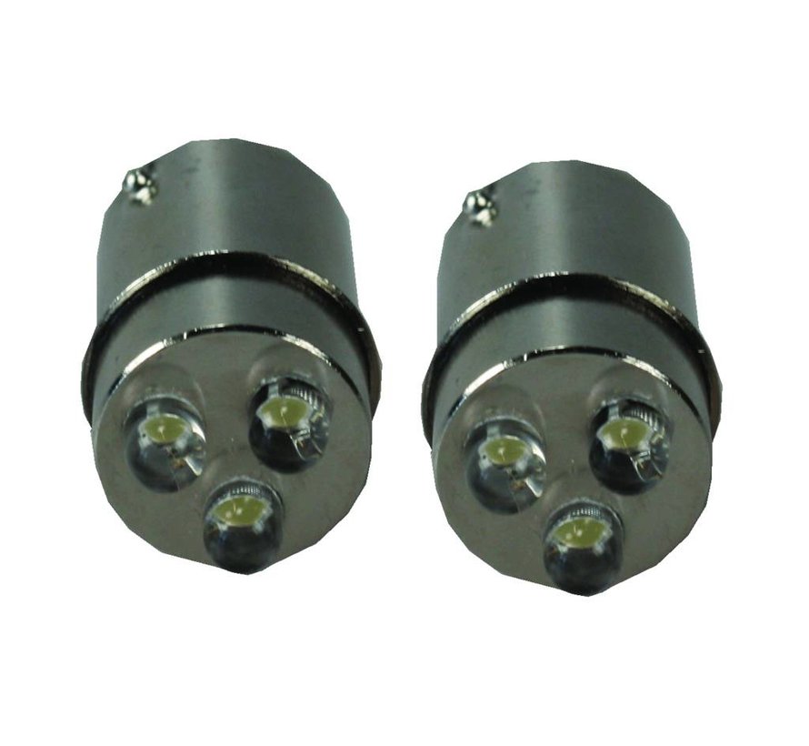 Quintezz LED BA15S/3 WIT 24V