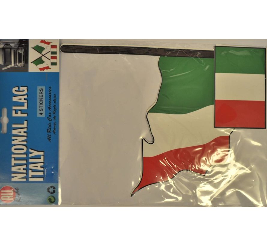 Vlaggenset Italië 4delig