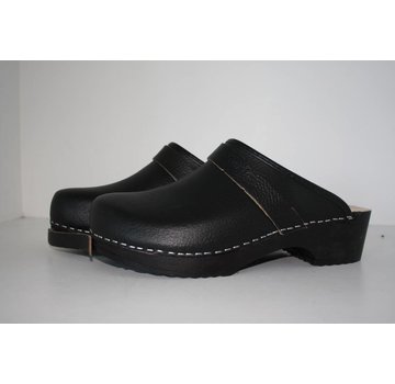 Clog black PU open heel