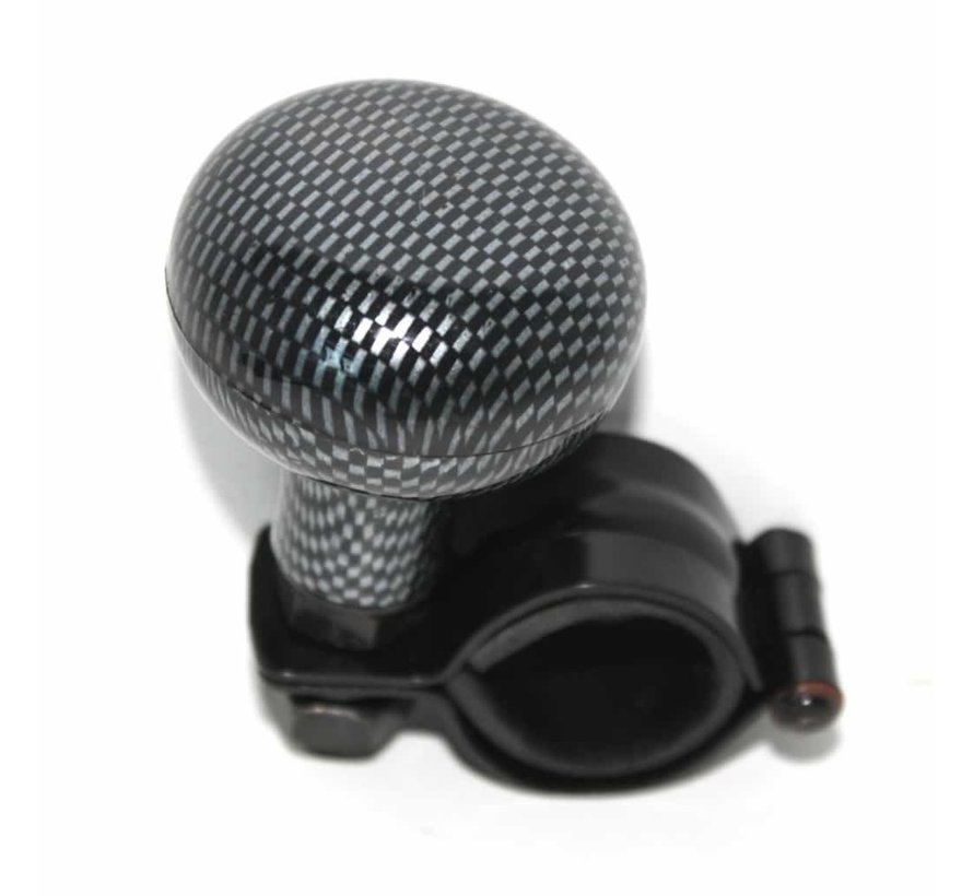 Steering wheel knob carbon