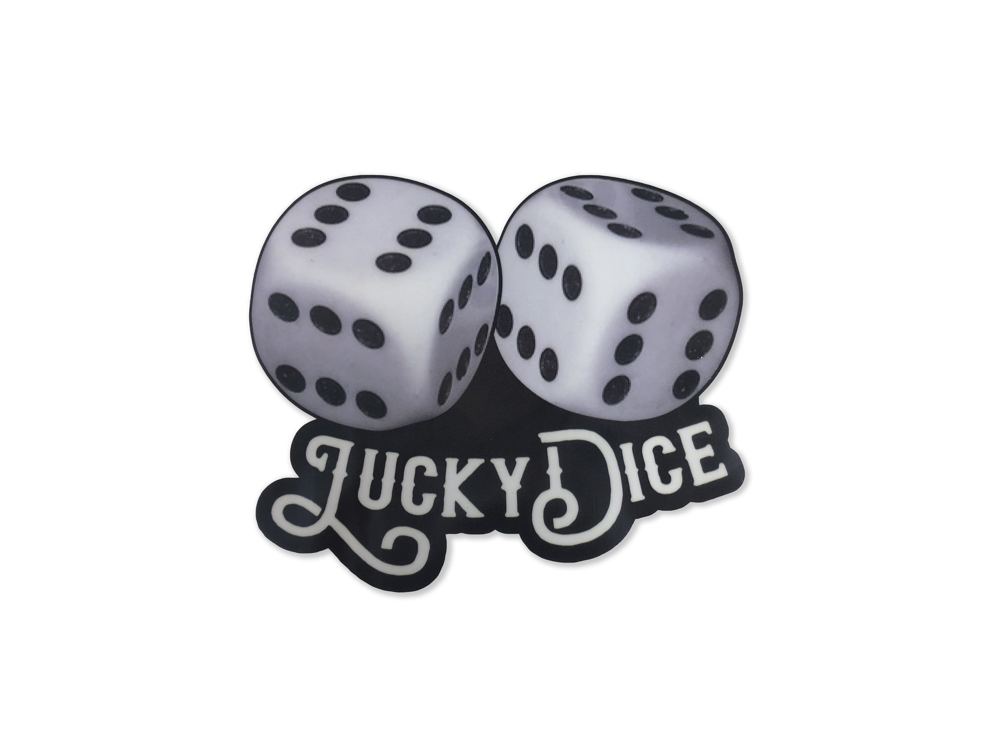 Sticker Lucky Dice
