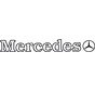 Mercedes buitenplak 2 st