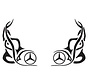 Window tribal Mercedes 2 pcs