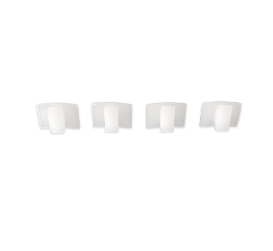Gordijnstoppers plastic - 4 stuks