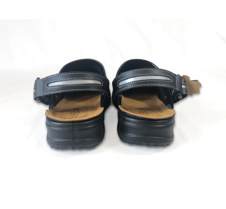 Safety slipper with steel nose - Basic black