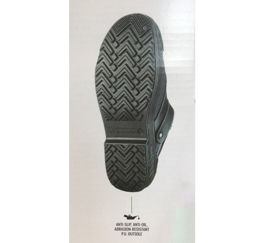 Slipper leather black