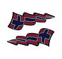 Pennant sticker set Norway