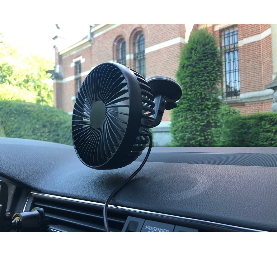 Universal USB fan with suction cup