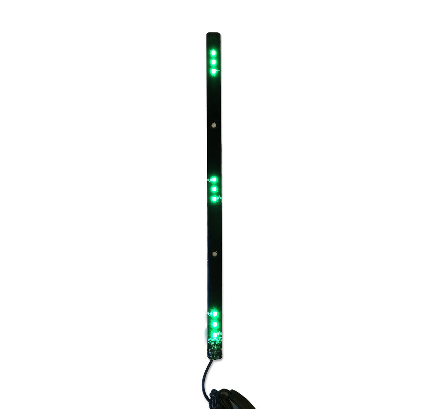 Lichtbalk zuignap 12/24V met 7 kleuren - 50 cm - 9 LED