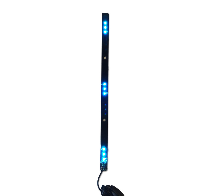 Lichtbalk zuignap 12/24V met 7 kleuren - 50 cm - 9 LED