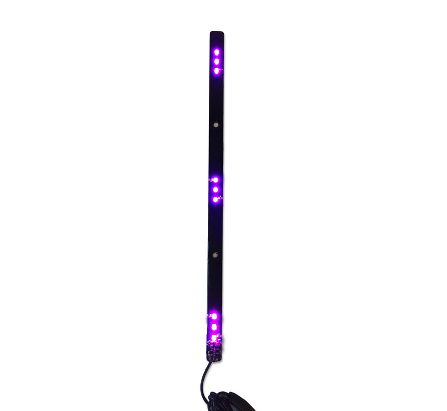 Lichtbalk zuignap 12/24V met 7 kleuren - 50 cm - 9 LED